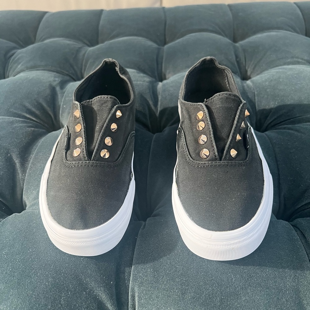 Women’s Vans studded black style sneakers